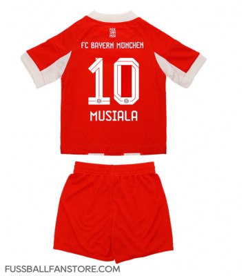 Bayern Munich Jamal Musiala #10 Replik Heimtrikot Kinder 2025-26 Kurzarm (+ Kurze Hosen)